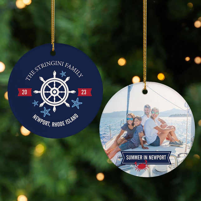 Nautical Vacation Christmas Ornament created by ORNAMENT SHOP