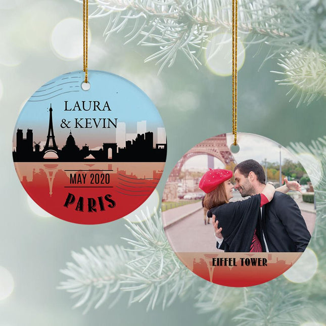 Paris Travel Photo Christmas Ornament created by ORNAMENT SHOP