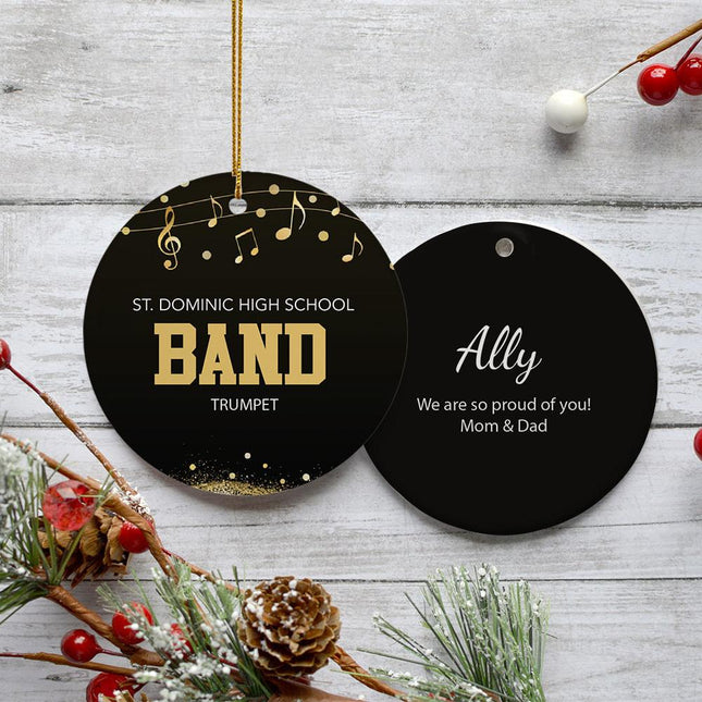 School Band Musician Christmas Ornament created by ORNAMENT SHOP