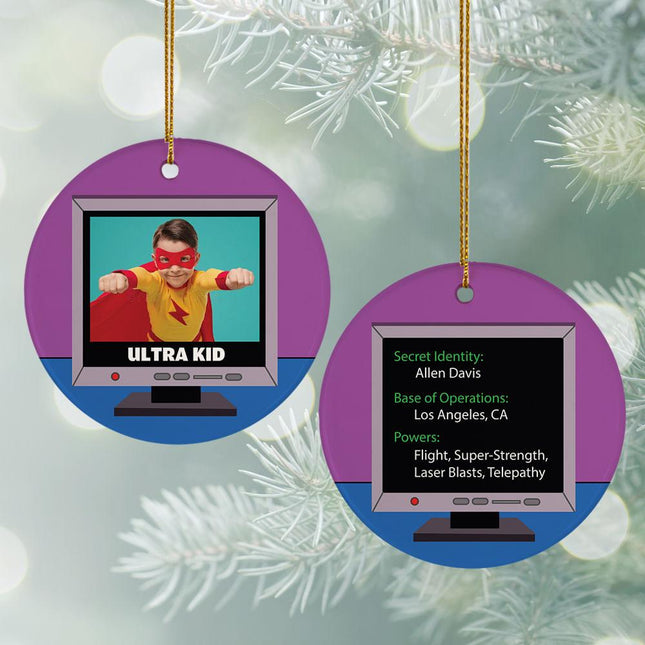 Secret Identity Christmas Ornament created by ORNAMENT SHOP