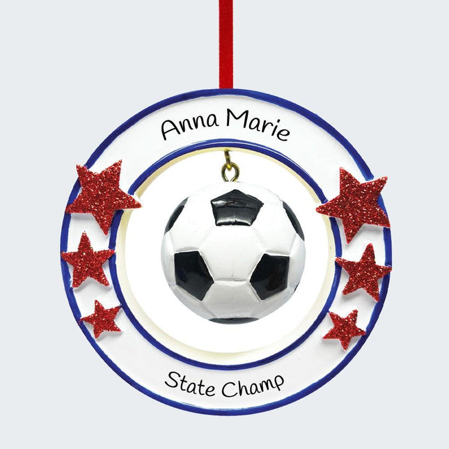Soccer Christmas Ornament created by ORNAMENT SHOP