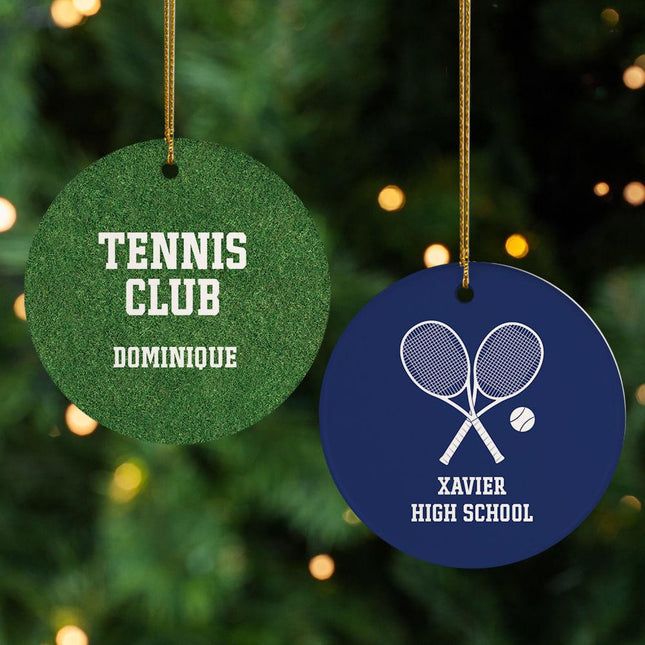 Tennis Club Christmas Ornament created by ORNAMENT SHOP