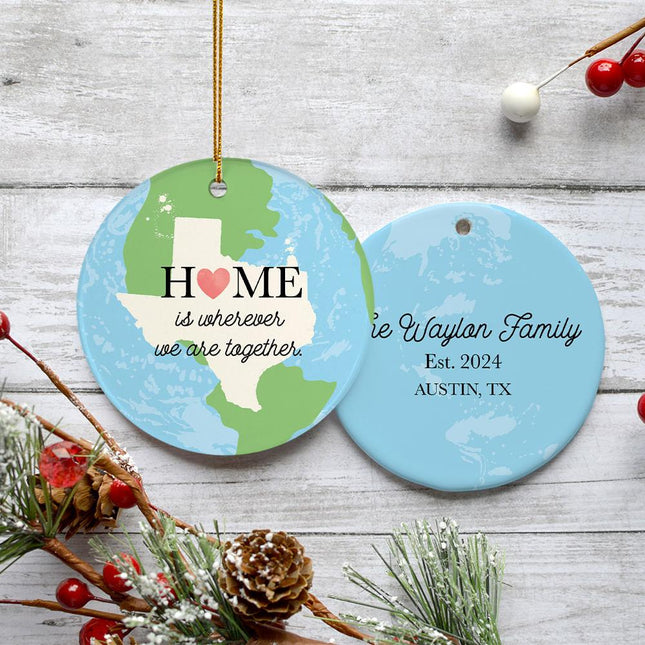 Texas Home Christmas Ornament - CHOOSE - 1 created by ORNAMENT SHOP