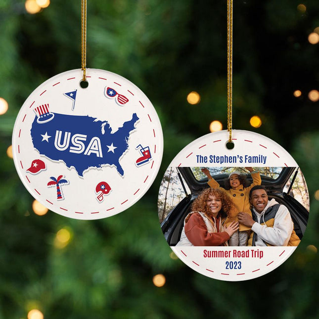 USA Christmas Ornament created by ORNAMENT SHOP