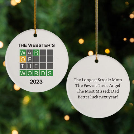 Word Game Personalized Ornament created by ORNAMENT SHOP