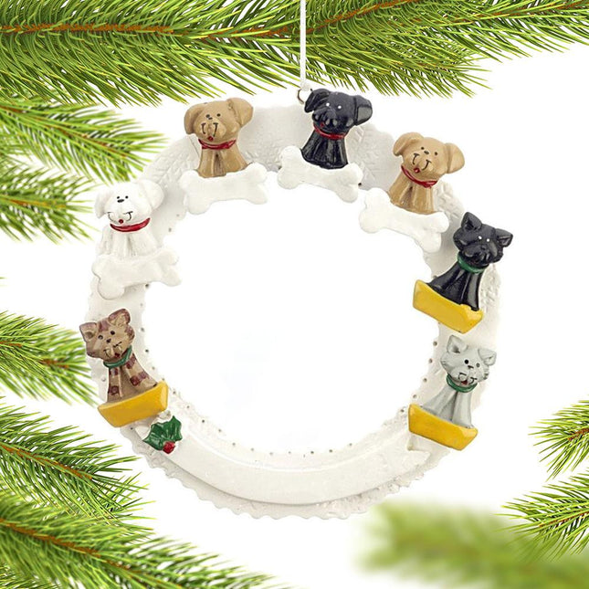 Pet Memorial Wreath Christmas Ornament created by ORNAMENT SHOP
