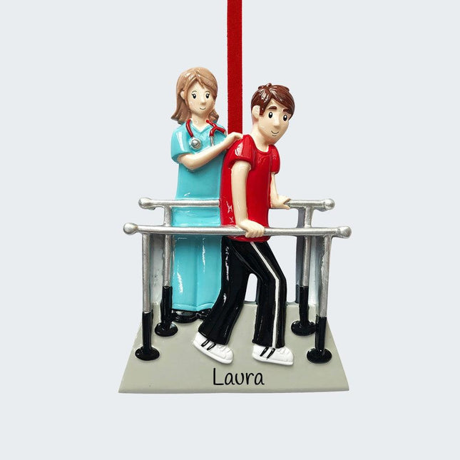 Physical Therapist with Patient Ornament created by ORNAMENT SHOP