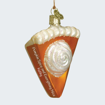 Piece of Pumpkin Pie Ornament created by OLD WORLD CHRISTMAS and designed by Ornament Shop