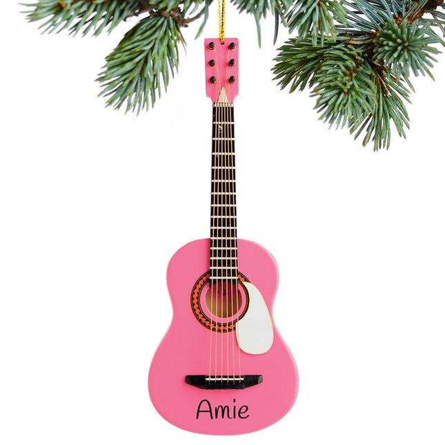 Pink String Guitar Ornament created by BROADWAY and designed by Ornament Shop