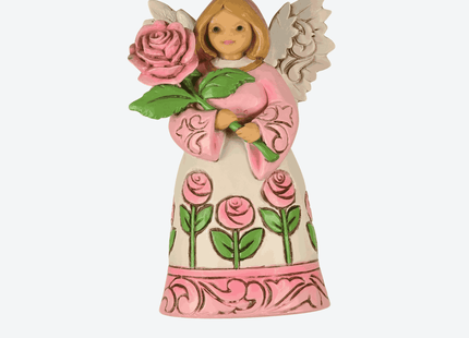 Pink Angel With Roses