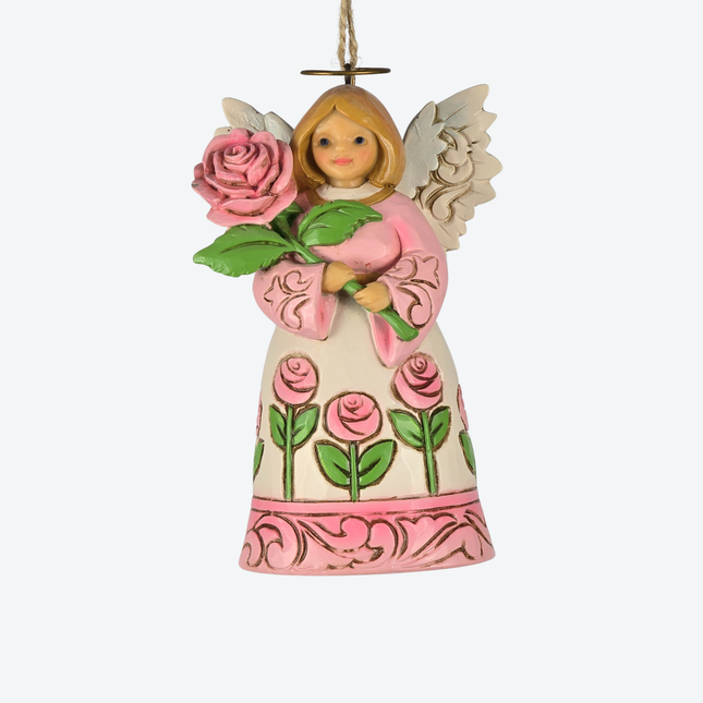 Pink Angle With Roses