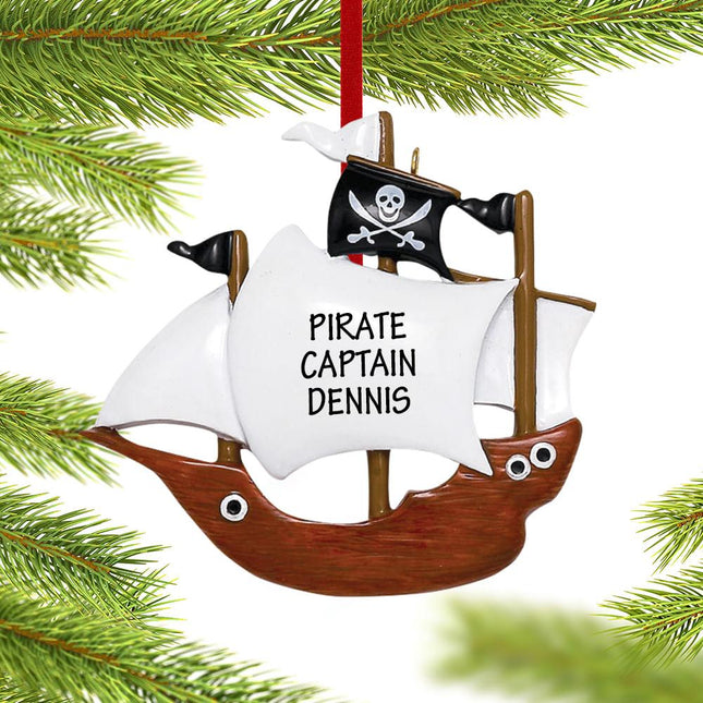 Pirate Ship Ornament created by RUDOLPH AND ME and designed by Ornament Shop