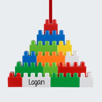 Plastic Building Blocks Ornament created by RUDOLPH AND ME and designed by Ornament Shop