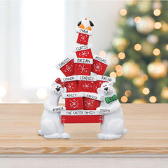 Polar Bear Presents Tabletop Ornament created by RUDOLPH AND ME and designed by Ornament Shop