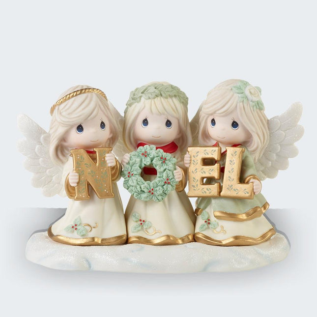 Precious Moments Joyeux Noel Christmas Tabletop Ornament created by PRECIOUS MOMENTS and designed by Ornament Shop