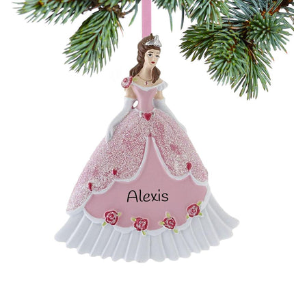 Princess in Pink Ball Gown Ornament created by RUDOLPH AND ME and designed by Ornament Shop