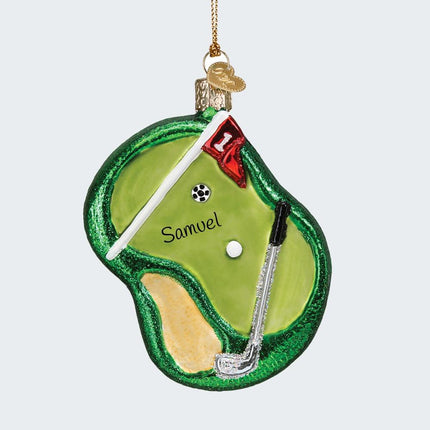 Putting Green Ornament created by OLD WORLD CHRISTMAS and designed by Ornament Shop