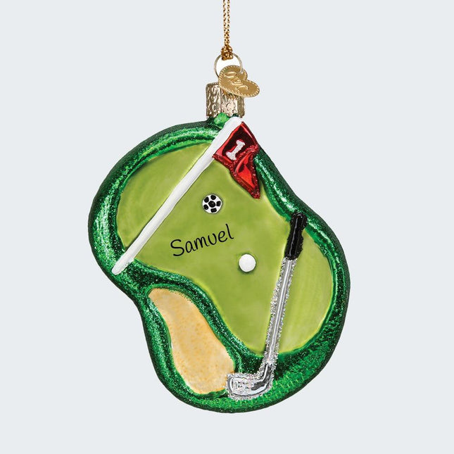 Putting Green Ornament created by OLD WORLD CHRISTMAS and designed by Ornament Shop