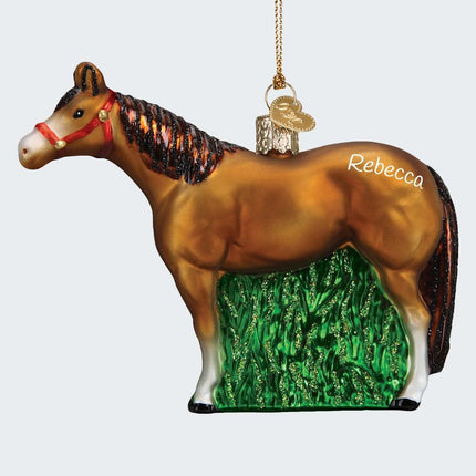 Quarter Horse Ornament created by OLD WORLD CHRISTMAS and designed by Ornament Shop