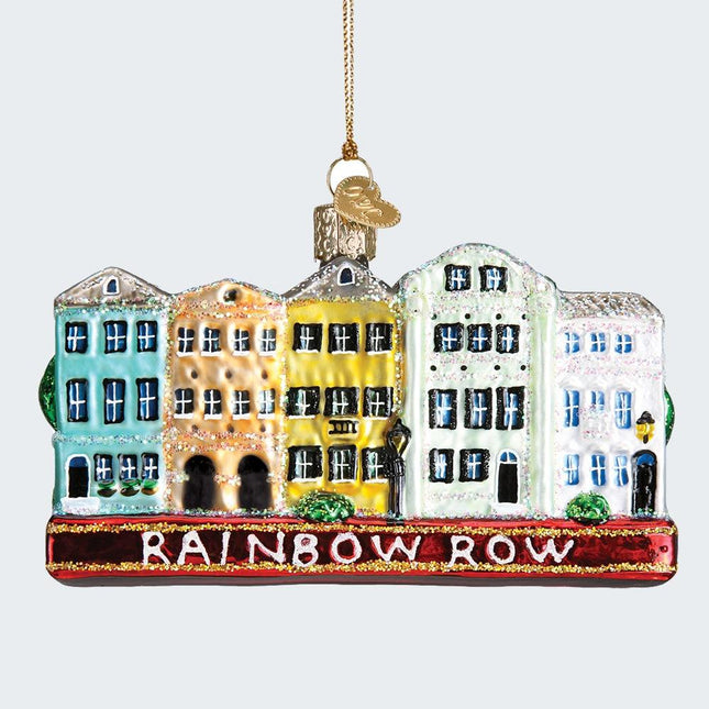 Rainbow Row- Charleston Ornament created by OLD WORLD CHRISTMAS and designed by Ornament Shop