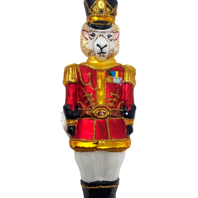 KRG Ram Body Polish Glass Ornament