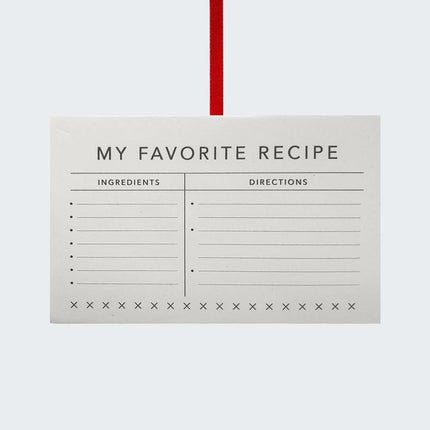 Recipe Card Ornament created by ORNAMENT SHOP