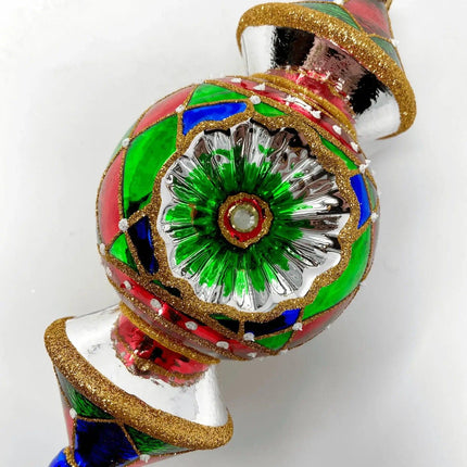 Reflector Hand-Painted Glass Ornament