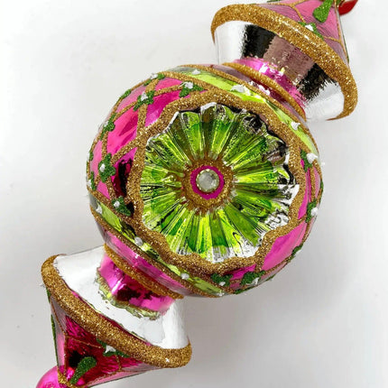 Reflector Hand-Painted Glass Ornament