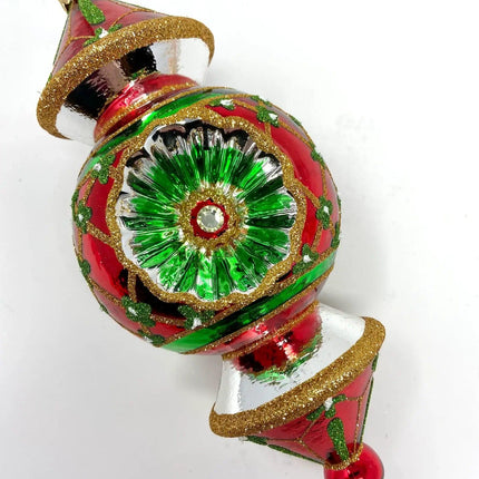 Reflector Hand-Painted Glass Ornament
