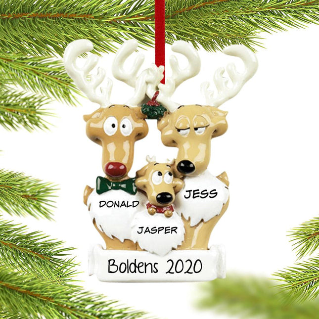 Reindeer Family 3 Ornament