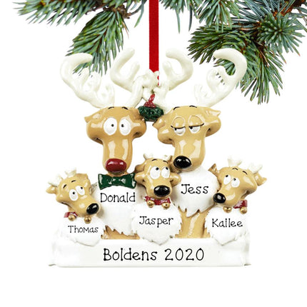 Reindeer Family 5 Ornament