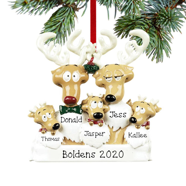 Reindeer Family 5 Ornament