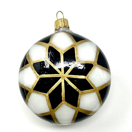 Retro Yo-Yo Hand-Painted Glass Ornament
