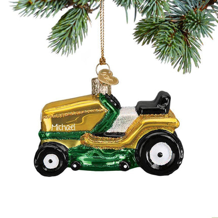 Riding Lawn Mower Ornament created by OLD WORLD CHRISTMAS and designed by Ornament Shop