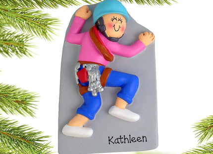 Rock Climber Personalized Ornament - Male or Female