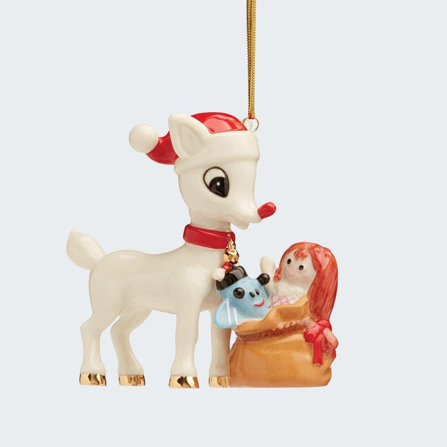 Rudolph Delivering Toys Ornament created by LENOX and designed by Ornament Shop