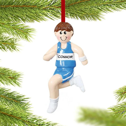 Runner Boy Ornament created by RUDOLPH AND ME and designed by Ornament Shop