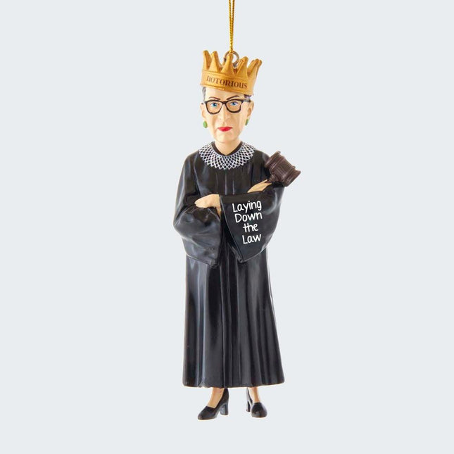 Ruth Bader Ginsburg Ornament created by KURT ADLER and designed by Ornament Shop
