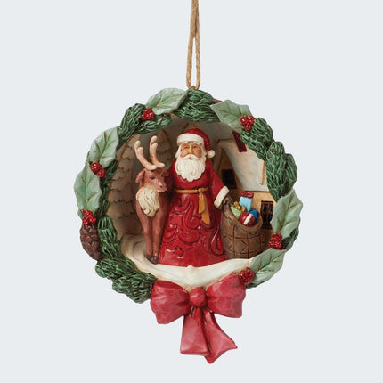 Santa Scene Diorama Ornament created by JIM SHORE and designed by Ornament Shop