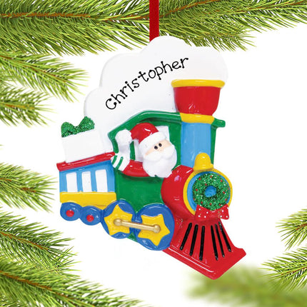 Santa Train Ornament created by RUDOLPH AND ME and designed by Ornament Shop