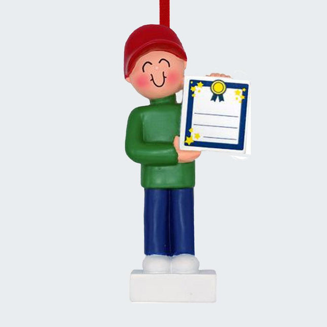School Award Boy Ornament created by ORNAMENT SHOP