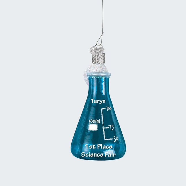 Science Beaker Ornament created by OLD WORLD CHRISTMAS and designed by Ornament Shop