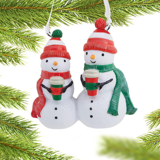Snowman Couple With Coffee Ornament created by HALLMARK and designed by Ornament Shop