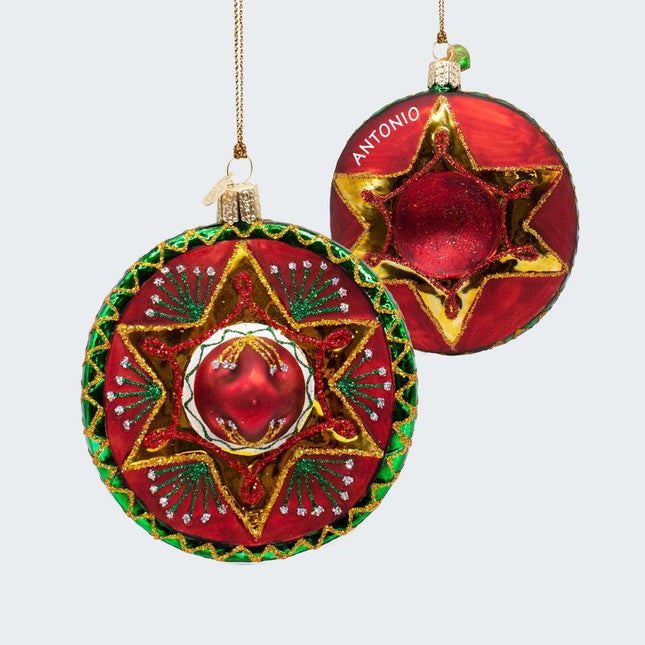 Sombrero Ornament created by OLD WORLD CHRISTMAS and designed by Ornament Shop