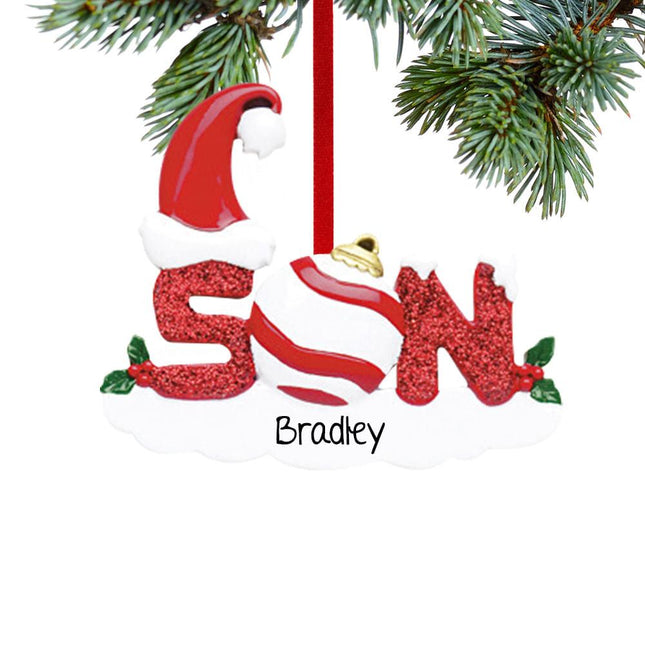 Son Letters Ornament created by RUDOLPH AND ME and designed by Ornament Shop