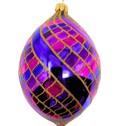 Spinner Hand-Painted Glass Ornament