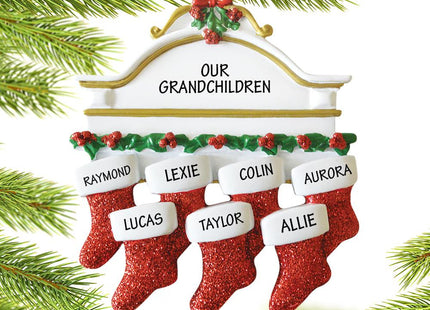 Stockings Hanging From Mantel 7 Ornament