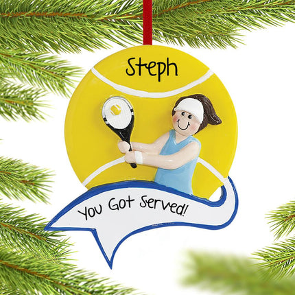 Tennis Personalized Ornament created by RUDOLPH AND ME and designed by Ornament Shop