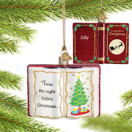 The Night Before Christmas Book Ornament created by OLD WORLD CHRISTMAS and designed by Ornament Shop