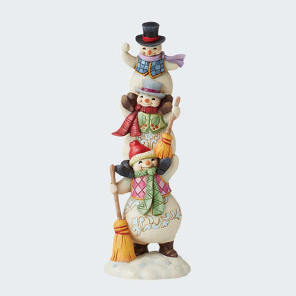 Three Stacked Snowmen Tabletop Ornament created by JIM SHORE and designed by Ornament Shop